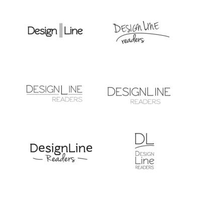 designline reading glass logo comps