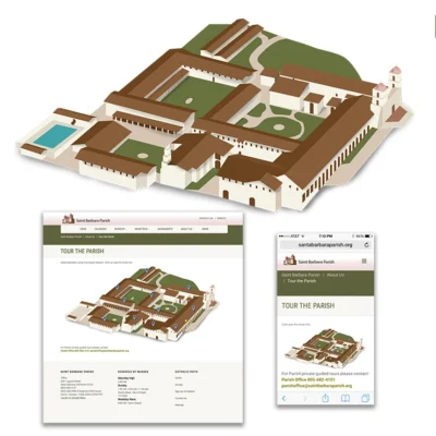 santa barbara parish mission map