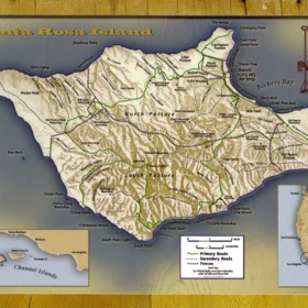 santa rosa island map channel islands