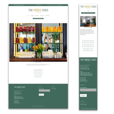 the middle child cafe website